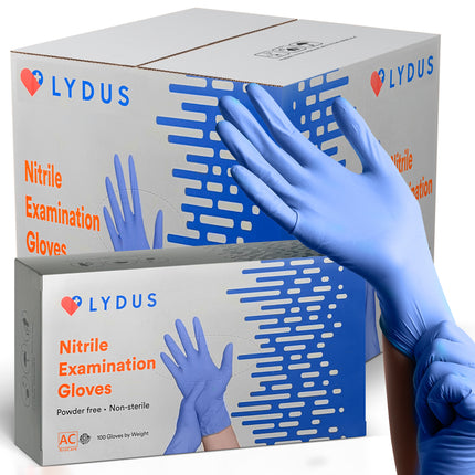 Lydus Nitrile 4.5mil - Blue Disposable Gloves (Box of 100)