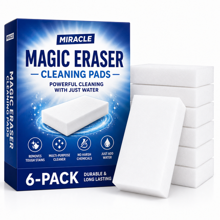 Magic Eraser Cleaning Pads, 6-Pack