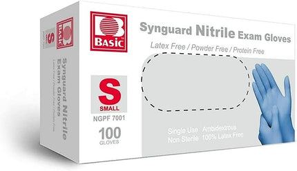 Basic Medical Blue Nitrile Exam Gloves - Latex-Free & Powder-Free (Pallet of 105 Cases)