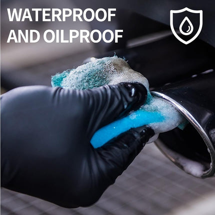 Basic Medical black nitrile gloves for cleaning