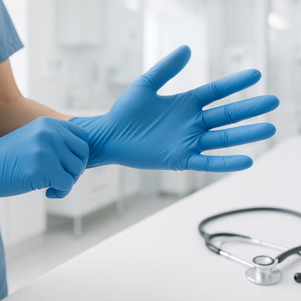Cheap Nitrile Gloves – Clean Safety Superb Blue – Latex Free, Powder Free, Disposable Exam Gloves (S, M, L, XL) – 100/Box, 10 Boxes/Case